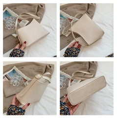 Small Square Pu Leather Messenger Bag