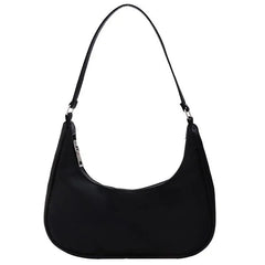 Nylon Casual Dumpling Women Handbag Lightweight Solid Underarm Bags Multicolor