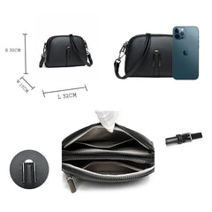 Casual Women Cowhide Messenger Bag Shoulder Handbag