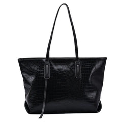 Women's Large Capacity Tote Bag Striped Shoulder Shopping Bag