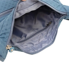 Women's Waterproof Nylon Shoulder Bag Zipper Crossbody Purse
