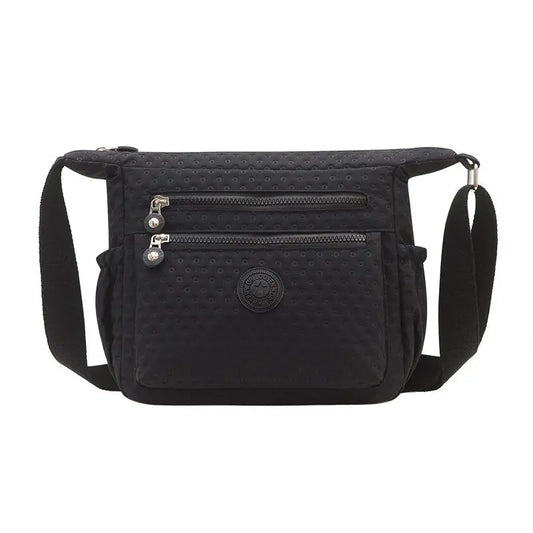 Waterproof Nylon Shoulder Bag Women Handbag Zipper Crossbody Messenger
