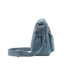 Women's Waterproof Nylon Shoulder Bag Zipper Crossbody Purse