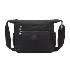 Women's Waterproof Nylon Shoulder Bag Zipper Crossbody Purse
