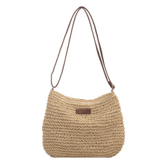 Women's Summer Straw Crossbody Bag Beach Holiday Woven Shoulder Handbag