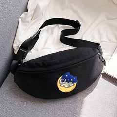 Astronaut Print Waist Bag for Women, Outdoor Sports Running Cycling Chest Bags