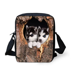 Cat Winter Crossbody Bag for Girls, Small Shoulder Bag for Women