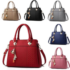 Patchwork Shoulder Office Work PU Leather Bag Female Casual Solid Bags