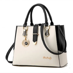 Patchwork Shoulder Office Work PU Leather Bag Female Casual Solid Bags