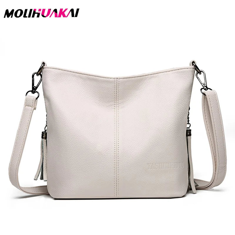 Leather Crossbody Bag Women Shoulder Handbag Tote Bolsa Feminina