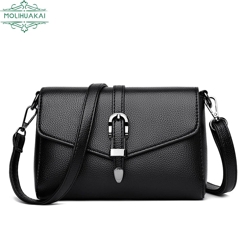Women's High PU Leather Crossbody Bag Shoulder Handbag Wallet