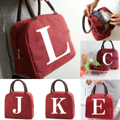 Ladies Insulated Lunch Bag Canvas Handbag Dinner Cooler Bags