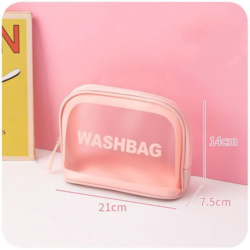 Large Capacity Cosmetic Bag PVC Travel Makeup Storage Bag