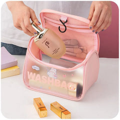 Large Capacity Cosmetic Bag PVC Travel Makeup Storage Bag