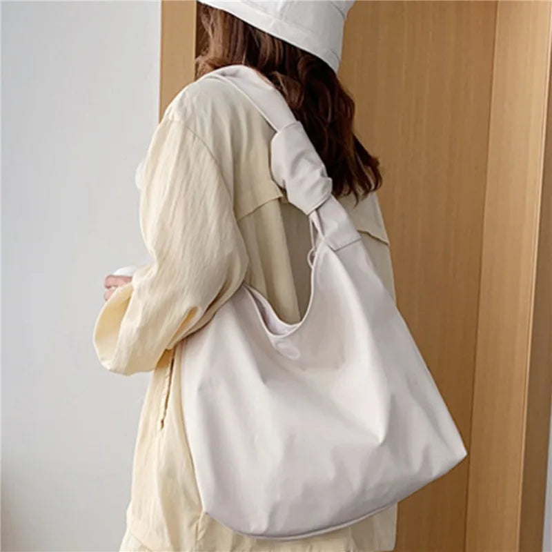 Women's Large Hobos Crossbody Bag Nylon Shoulder Messenger Solid