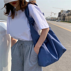 Women's Large Hobos Crossbody Bag Nylon Shoulder Messenger Solid