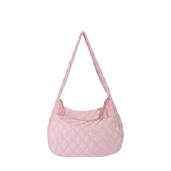 Ladies Quilted Puff Cross Shoulder Bag Winter Crossbody Underarm Purse