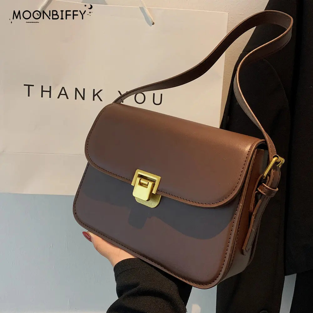 Ladies Leather Handbag Shoulder Bag Messenger Bag Envelope Bag High Purses