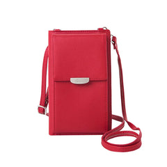 Women's Long Wallet and Shoulder Bag with Card Holder and Phone Pocket
