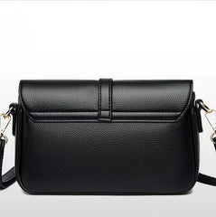 Leather Crossbody Bag Solid Small Crossbody Flap Shoulder Bag