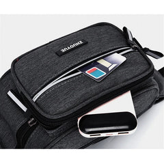 Men's Large Capacity Waist Bag Sports Crossbody Backpack