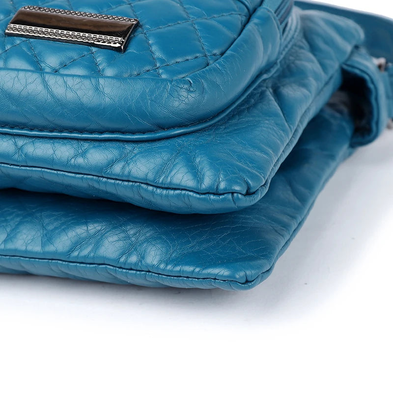 Women's Large Capacity Messenger Bag Double Pocket Crossbody