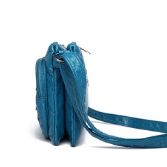 Women's Large Capacity Messenger Bag Double Pocket Crossbody