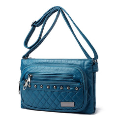Women's Large Capacity Messenger Bag Double Pocket Crossbody