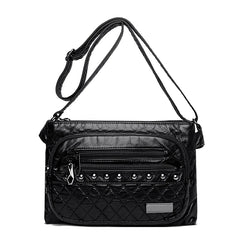 Women's Large Capacity Messenger Bag Double Pocket Crossbody