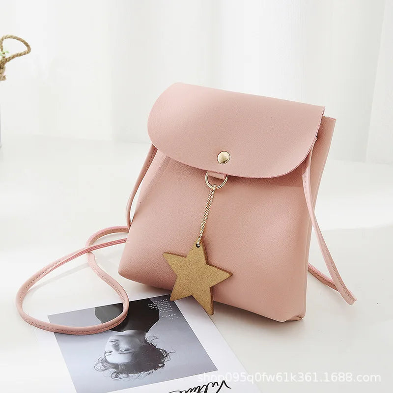 Women's One Shoulder Messenger Bag - Young Ladies Mobile Phone Bag