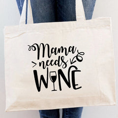 Mom Life Canvas Shopping Bags Tote Shoulder Bags Casual Totes Handbag