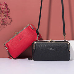 Women's Multi-function Shoulder Bag Soft Leather Waterproof Purse