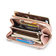 Women's Multi-function Shoulder Bag Soft Leather Waterproof Purse