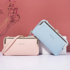 Women's Multi-function Shoulder Bag Soft Leather Waterproof Purse