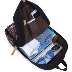Canvas School Bag Girls Teenagers Casual Travel Bags Vintage Backpack