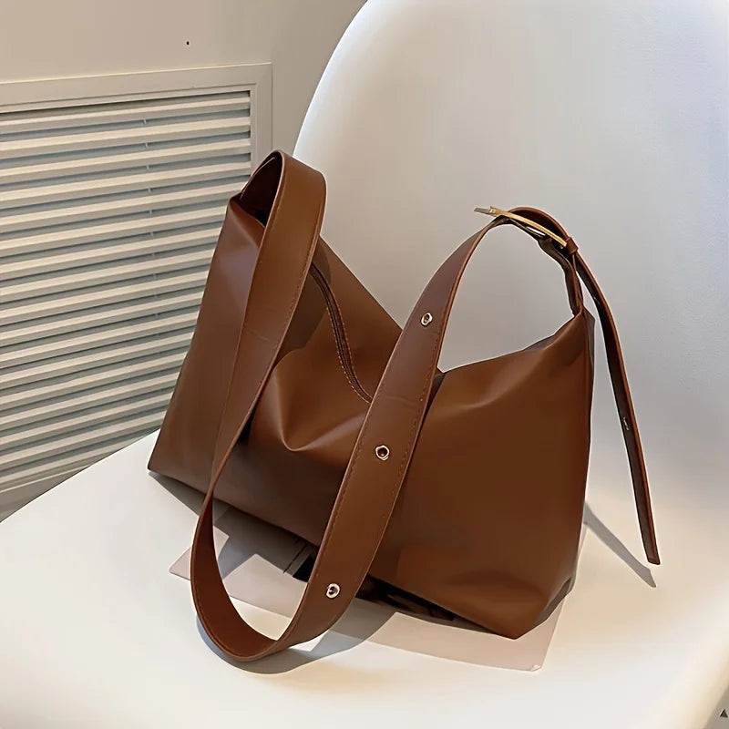 Soft Leather Women Bag Solid Messenger Bag