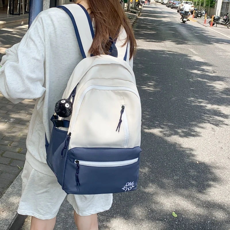 Ladies Nylon College School Bag Female Teenager Book Girl Travel Backpack