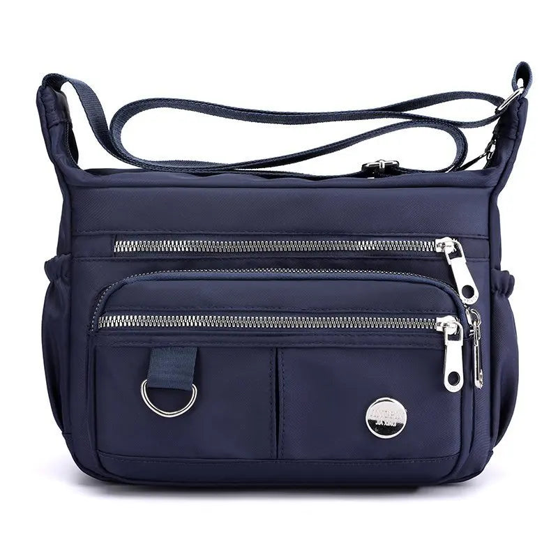 Women's Nylon Shoulder Bag Multi-layer Messenger Large Capacity