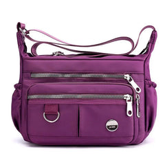 Women's Nylon Shoulder Bag Multi-layer Messenger Large Capacity