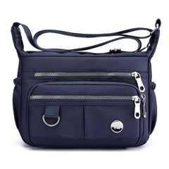 Women's Nylon Shoulder Bag Multi-layer Messenger Large Capacity