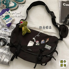 Nylon Tote Bags for Women Schoolbag Girls Messenger Shoulder Bag