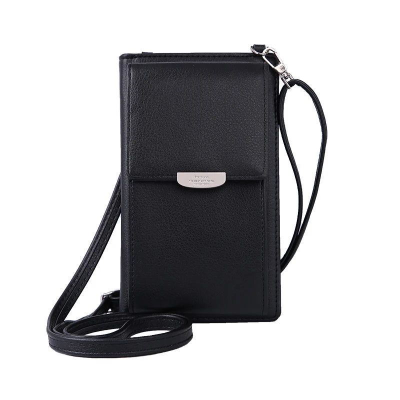 Women's One Shoulder Messenger Bag Large Capacity Phone Business Card Case