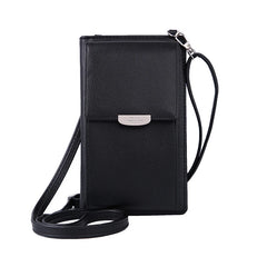 Women's One Shoulder Messenger Bag Large Capacity Phone Business Card Case