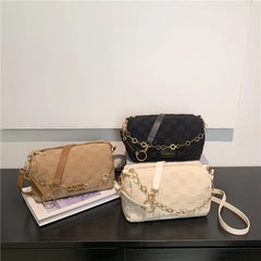 Ladies Pillow Chain Leather Shoulder Bag Women's Crossbody Bag