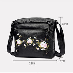 Ladies Pure Printing Messenger Bags Female Large Capacity Single Shoulder Purse