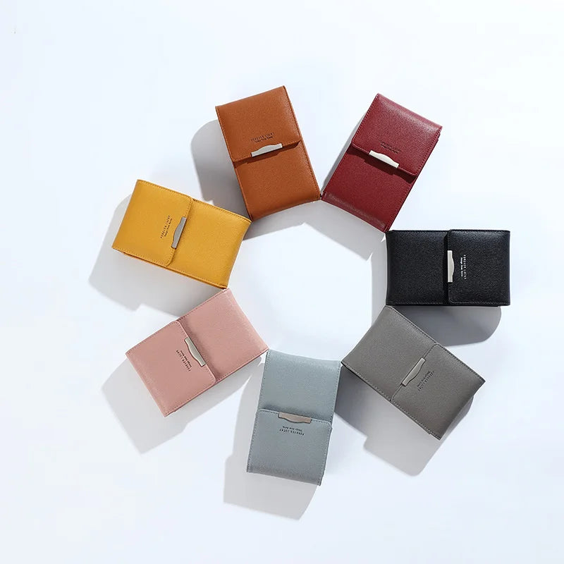 Small Crossbody Shoulder Bag Women's PU Leather Cell Phone Clutch Wallet