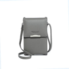 Small Crossbody Shoulder Bag Women's PU Leather Cell Phone Clutch Wallet