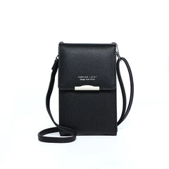 Small Crossbody Shoulder Bag Women's PU Leather Cell Phone Clutch Wallet