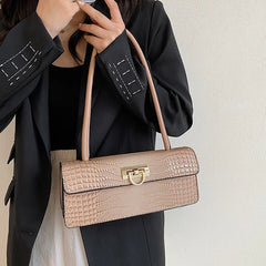 Crocodile Shoulder Armpit Purse Vintage Handbag