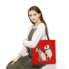 Funny Cartoon Dog Print Shopper Bag - Summer Tote Bag